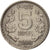 Munten, INDIAASE REPUBLIEK, 5 Rupees, 2000, Calcutta, ZF+, Copper-nickel