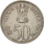 Moneda, INDIA-REPÚBLICA, 50 Paise, 1972, Bombay, MBC+, Cobre - níquel, KM:60