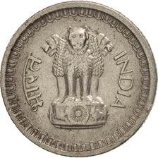 INDIA-REPUBLIC, 25 Naye Paise, 1961, Calcutta, AU(50-53), Nickel, KM:47.2