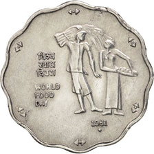 Coin, INDIA-REPUBLIC, 10 Paise, 1981, Bombay, AU(55-58), Aluminum, KM:36