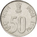 Monnaie, INDIA-REPUBLIC, 50 Paise, 1988, Bombay, TTB+, Stainless Steel, KM:69