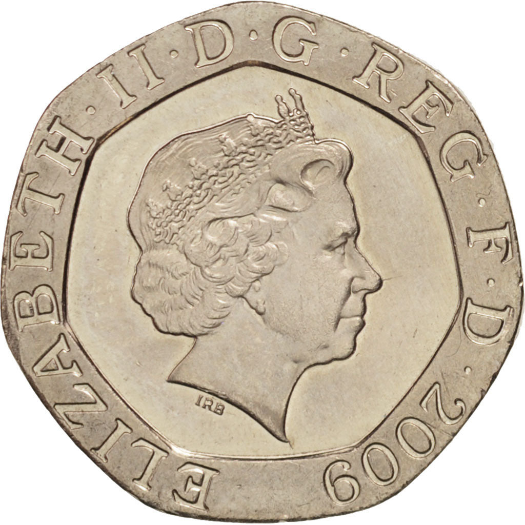 Monnaie, Grande-Bretagne, Elizabeth II, 20 Pence, 2009, TTB+, Copper-nickel