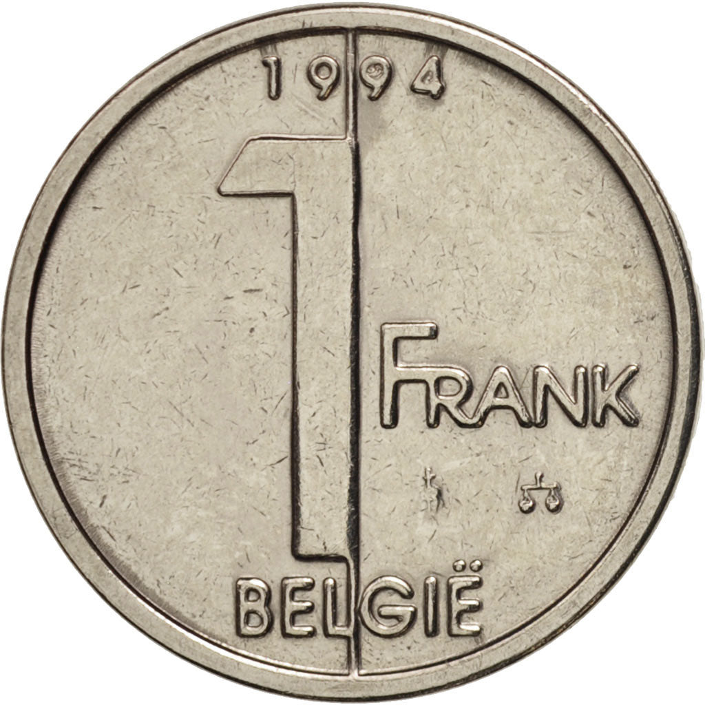 Moneta, Belgio, Albert II, Franc, 1994, BB+, Ferro placcato nichel, KM:188