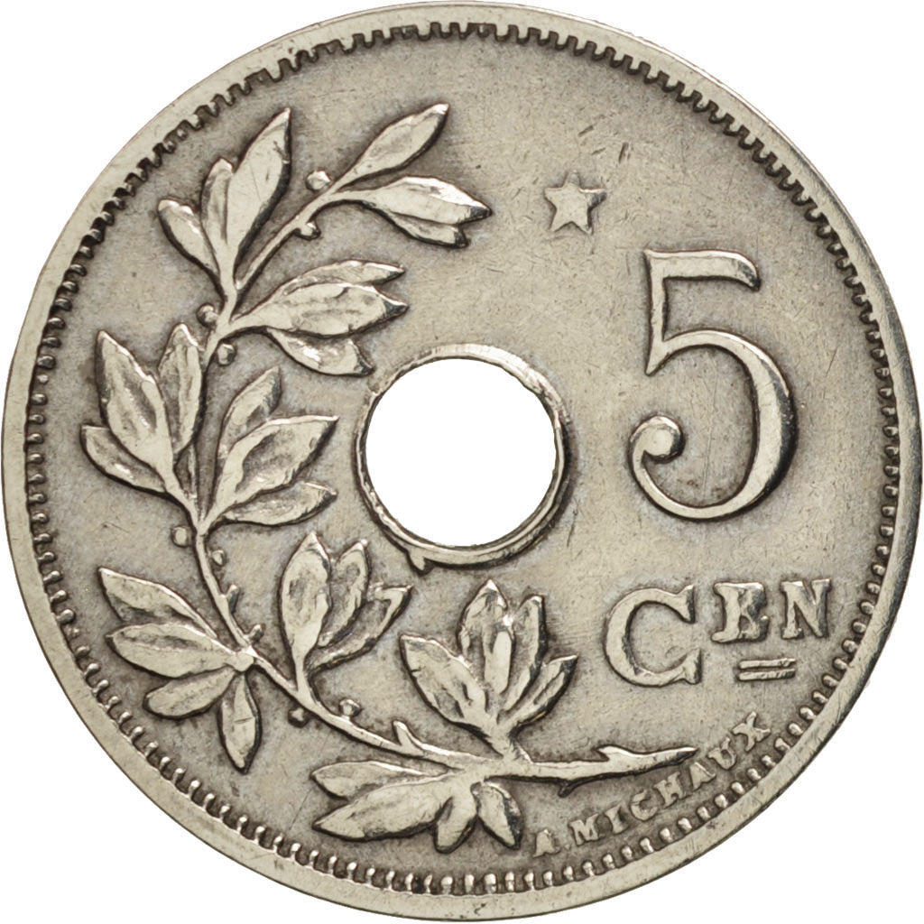 Belgium, 5 Centimes, 1930, AU(50-53), Nickel-brass, KM:94
