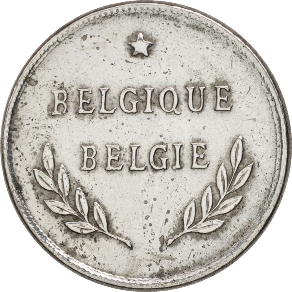 Belgium, 2 Francs, 2 Frank, 1944, AU(55-58), Zinc Coated Steel, KM:133