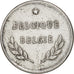 Belgium, 2 Francs, 2 Frank, 1944, AU(55-58), Zinc Coated Steel, KM:133