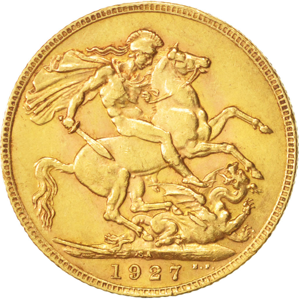 Monnaie, Afrique du Sud, George V, Sovereign, 1927, Pretoria, SUP, Or, KM:21