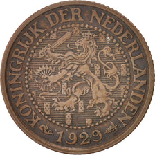 Netherlands, Wilhelmina I, 2-1/2 Cent, 1929, EF(40-45), Bronze, KM:150