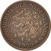 Netherlands, Wilhelmina I, 2-1/2 Cent, 1929, EF(40-45), Bronze, KM:150