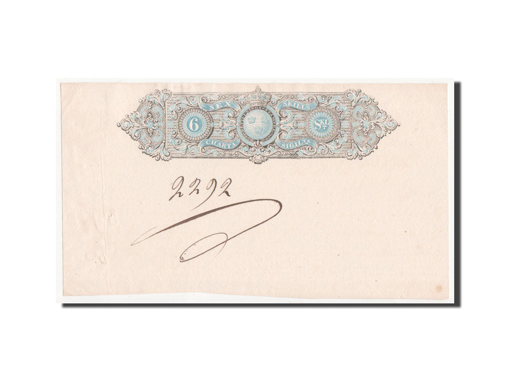 Banknote, Sweden, 6 Skilling, 1860, UNC(63)