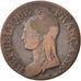 Francia, Dupré, 5 Centimes, 1797, Paris, BC+, Bronce, KM:640.1