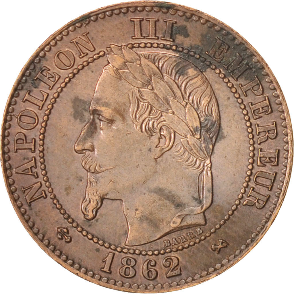 Monnaie, France, Napoleon III, Napoléon III, 2 Centimes, 1862, Bordeaux, TTB