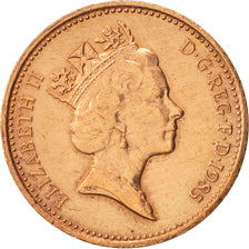 Moneda, Gran Bretaña, Elizabeth II, Penny, 1985, MBC+, Bronce, KM:935