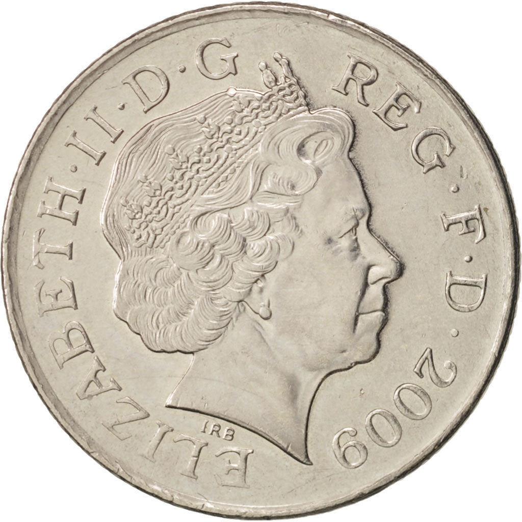 Great Britain, Elizabeth II, 10 Pence, 2009, AU(50-53), Copper-nickel, KM:1110