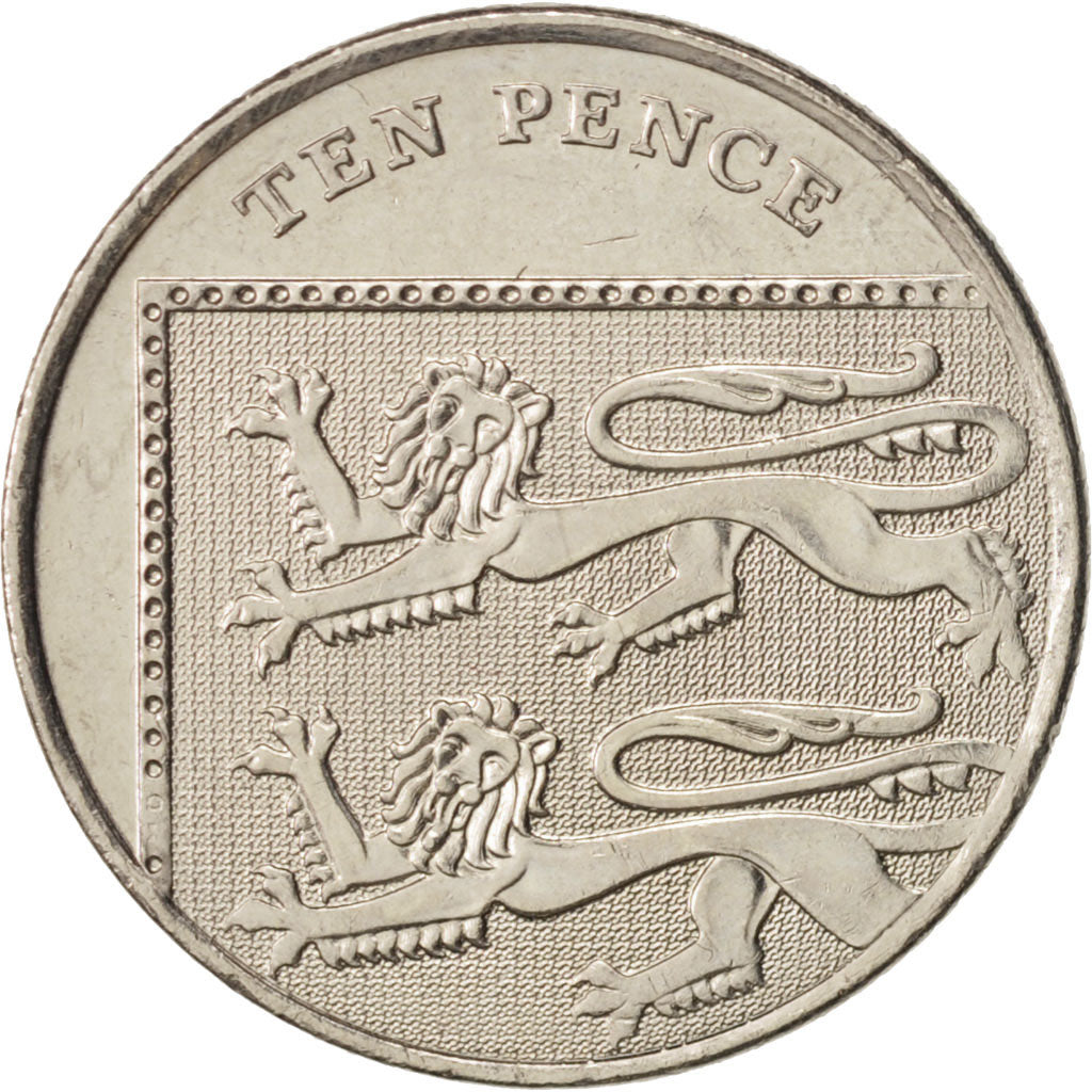 Great Britain, Elizabeth II, 10 Pence, 2009, AU(50-53), Copper-nickel, KM:1110