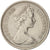 Moneta, Gran Bretagna, Elizabeth II, 5 New Pence, 1969, BB+, Rame-nichel, KM:911