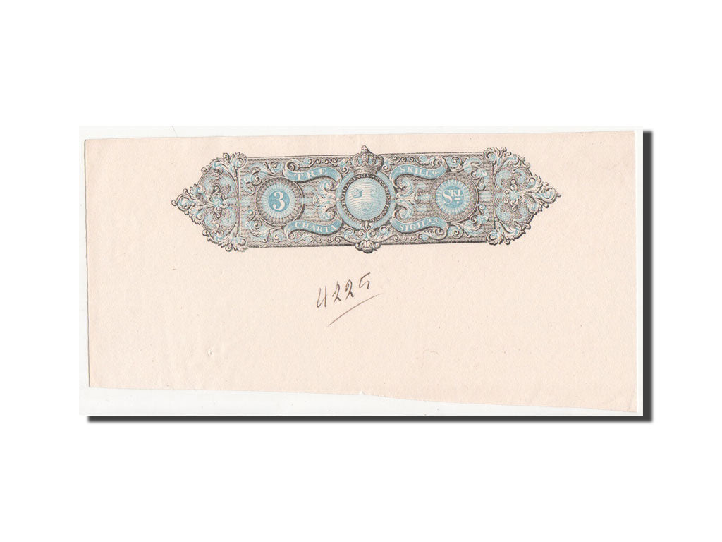 Banknote, Sweden, 3 Skilling, 1860, UNC(63)