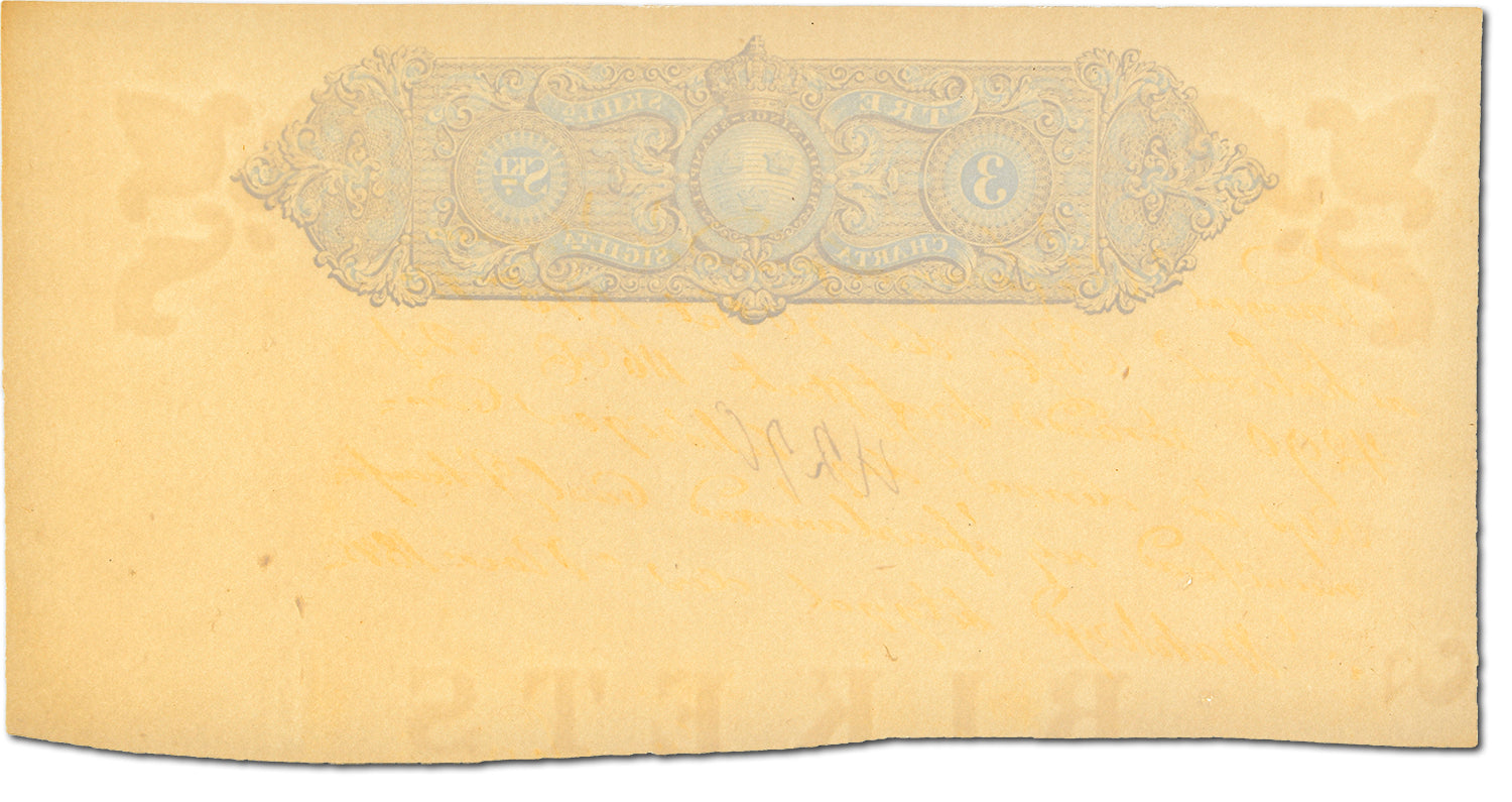 Banknote, Sweden, 3 Skilling, 1860, UNC(63)