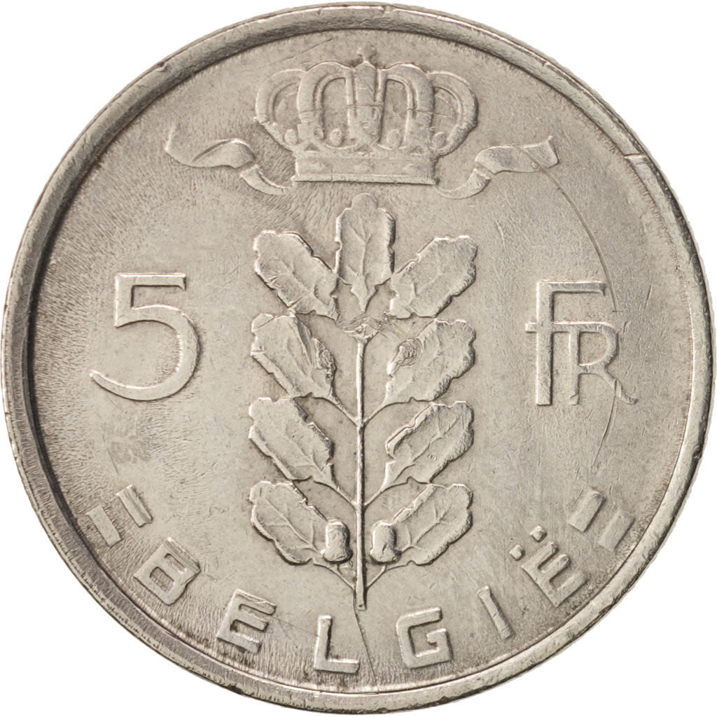 Coin, Belgium, 5 Francs, 5 Frank, 1972, AU(50-53), Copper-nickel, KM:135.1