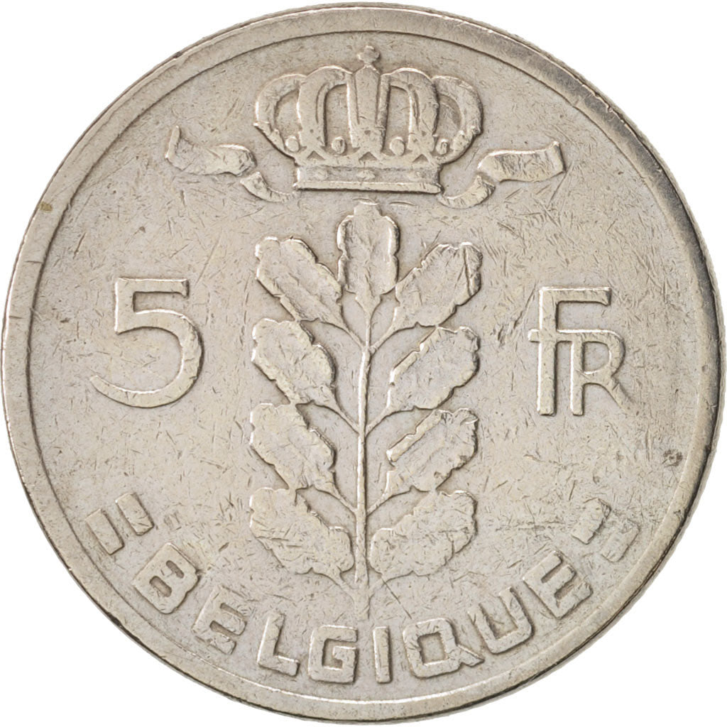 Coin, Belgium, 5 Francs, 5 Frank, 1966, AU(50-53), Copper-nickel, KM:134.1