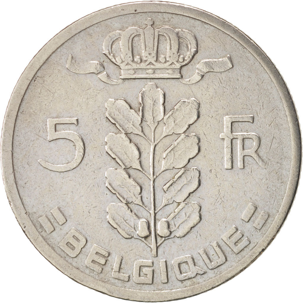 Coin, Belgium, 5 Francs, 5 Frank, 1962, AU(50-53), Copper-nickel, KM:134.1