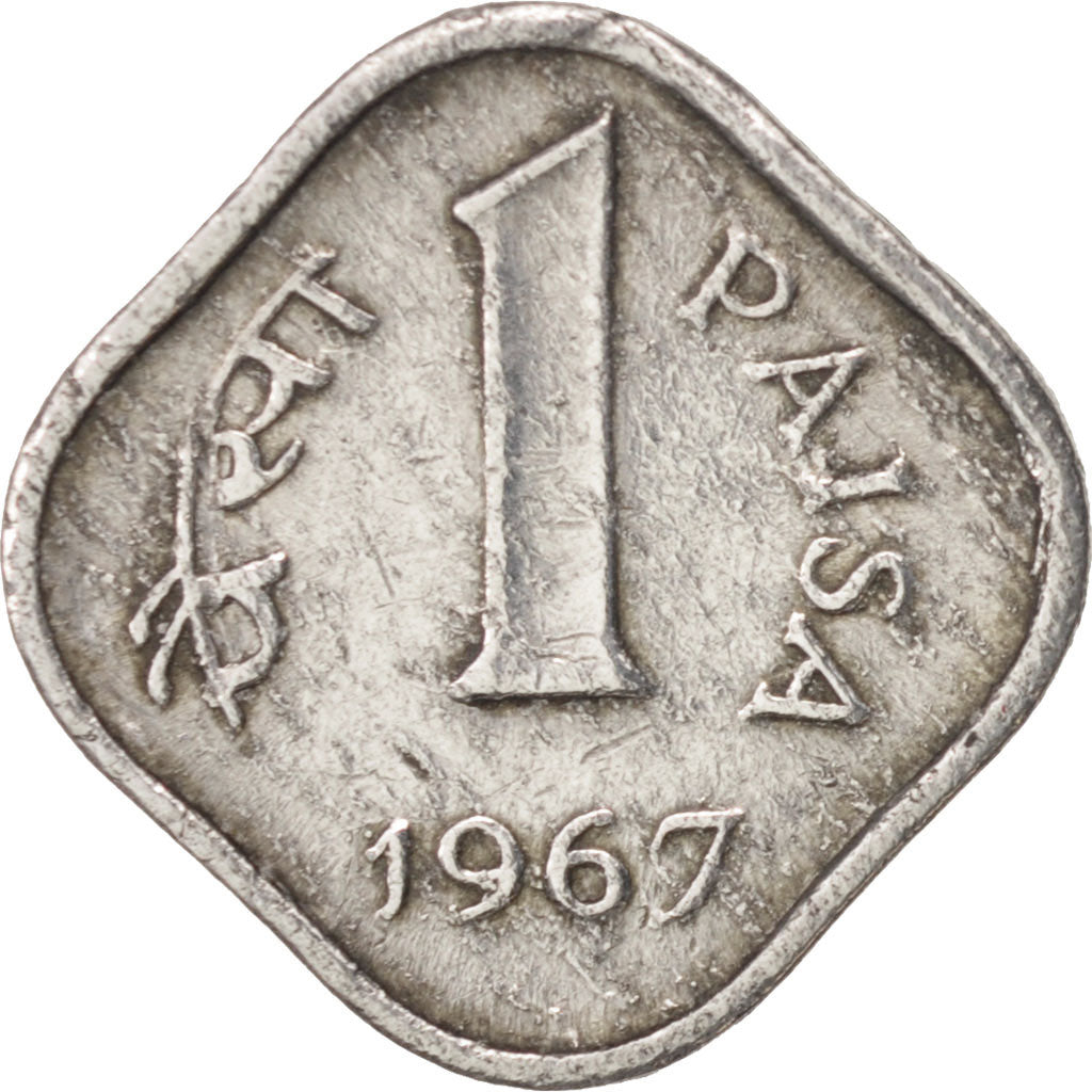 Monnaie, INDIA-REPUBLIC, Paisa, 1967, Calcutta, TTB, Aluminium, KM:10.1