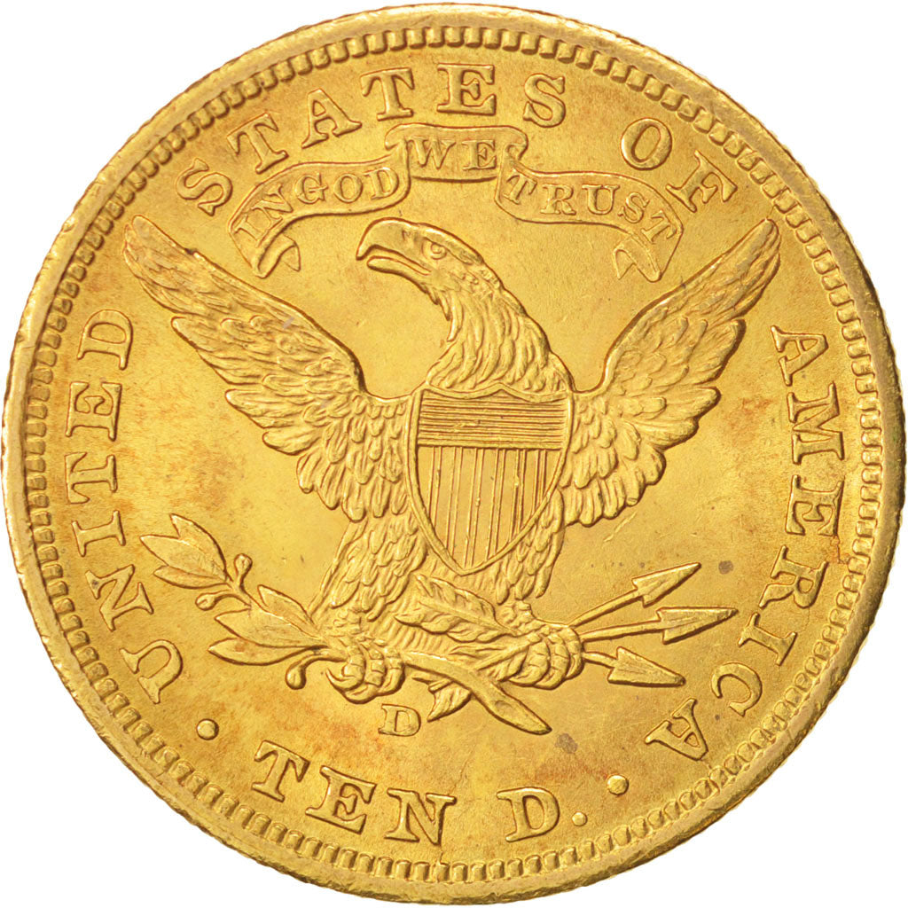 United States,Coronet Head,$10,1906,U.S.Denver,Gold,AU(50-53),KM 102