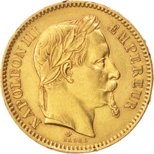 Coin, France, Napoleon III, Napoléon III, 20 Francs, 1862, Paris, EF(40-45)