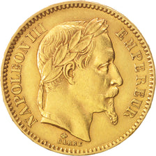 Frankreich, Napoleon III, 20 Francs, 1863, Paris, SS, Gold, KM 801.1