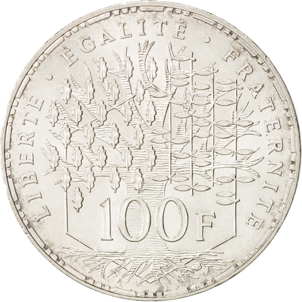 Coin, France, Panthéon, 100 Francs, 1984, Paris, AU(55-58), Silver, KM:951.1