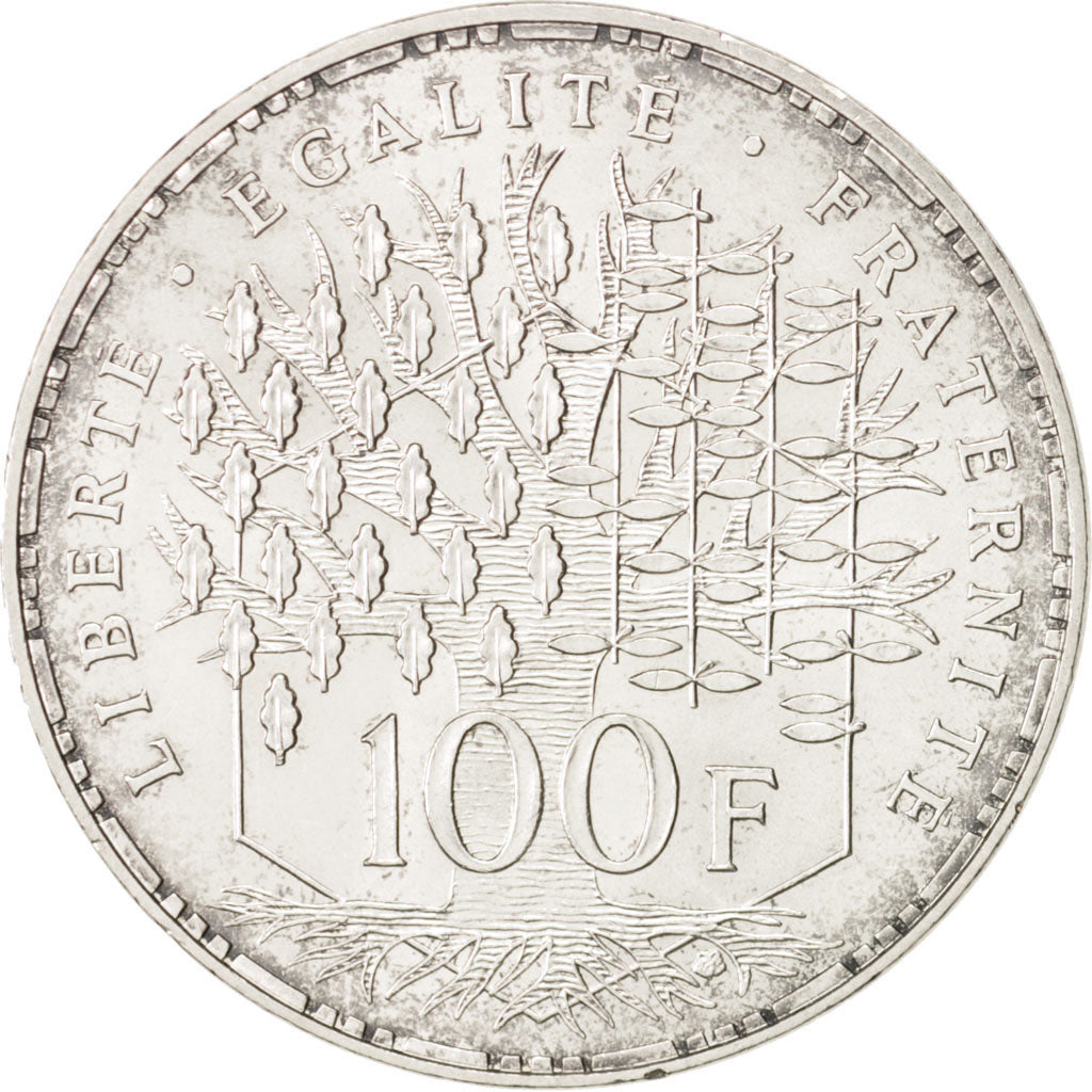 France, Panthéon, 100 Francs, 1984, Paris, AU(55-58), Silver, KM:951.1