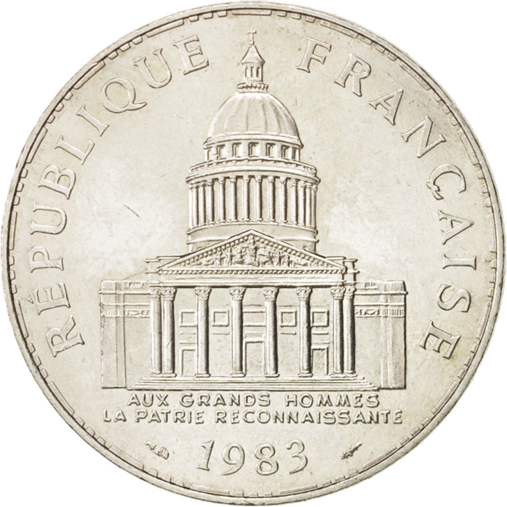 France, Panthéon, 100 Francs, 1983, Paris, AU(55-58), Silver, KM:951.1