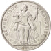 Coin, New Caledonia, 5 Francs, 1986, Paris, AU(55-58), Aluminum, KM:16