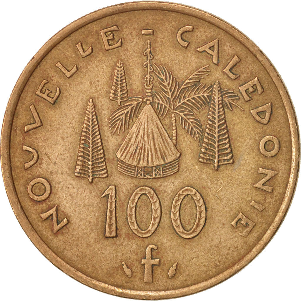 Coin, New Caledonia, 100 Francs, 1987, Paris, AU(50-53), Nickel-Bronze, KM:15