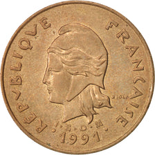 Coin, New Caledonia, 100 Francs, 1991, Paris, AU(55-58), Nickel-Bronze, KM:15