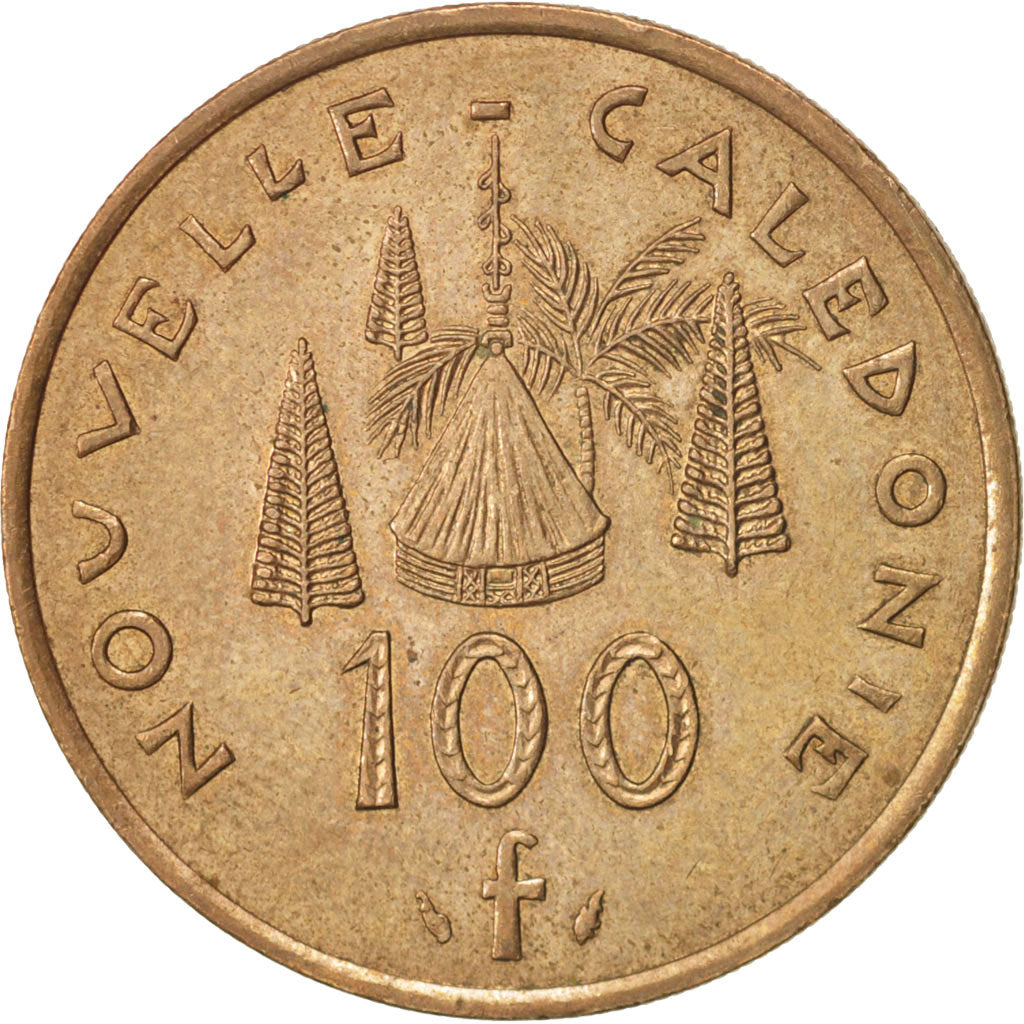 Coin, New Caledonia, 100 Francs, 1991, Paris, AU(55-58), Nickel-Bronze, KM:15