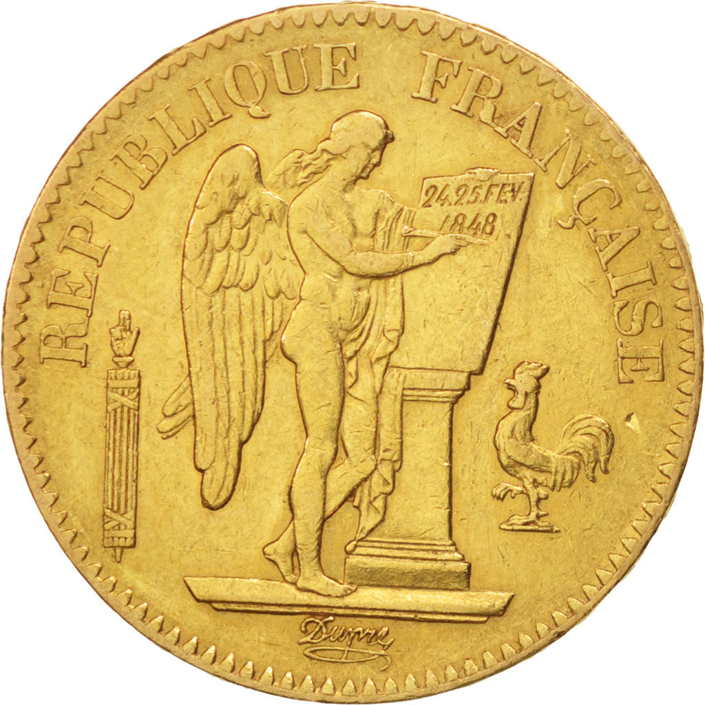France, Génie, 20 Francs, 1848, Paris, TTB, Or, KM:757, Gadoury 1032
