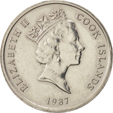 Isole Cook, Elizabeth II, 5 Cents, 1987, SPL-, Rame-nichel, KM:33