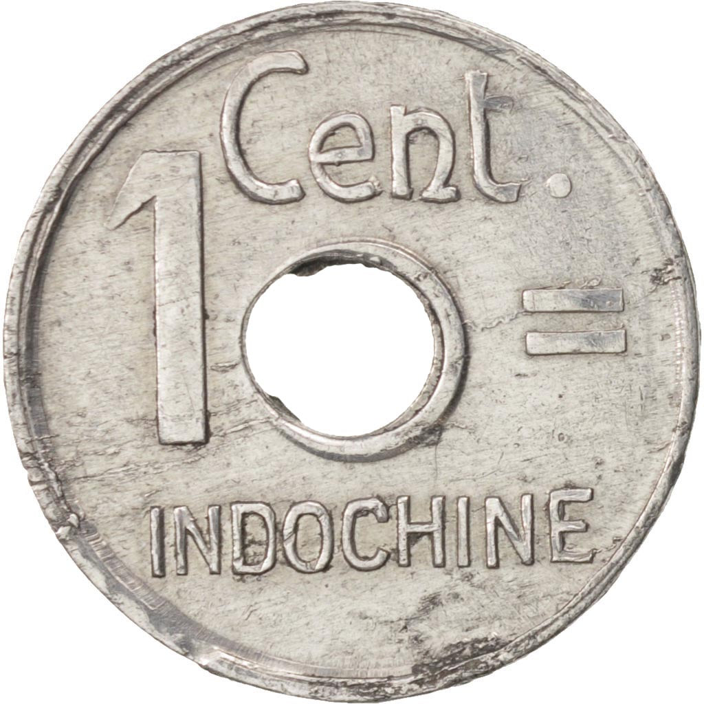 FRENCH INDO-CHINA, Cent, 1943, EF(40-45), Aluminum, KM:26