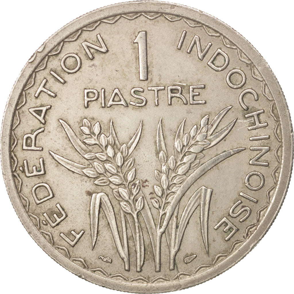 Moneda, INDOCHINA FRANCESA, Piastre, 1947, Paris, MBC+, Cobre - níquel, KM:32.2