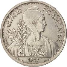 Münze, FRENCH INDO-CHINA, Piastre, 1947, Paris, VZ, Copper-nickel, KM:32.2
