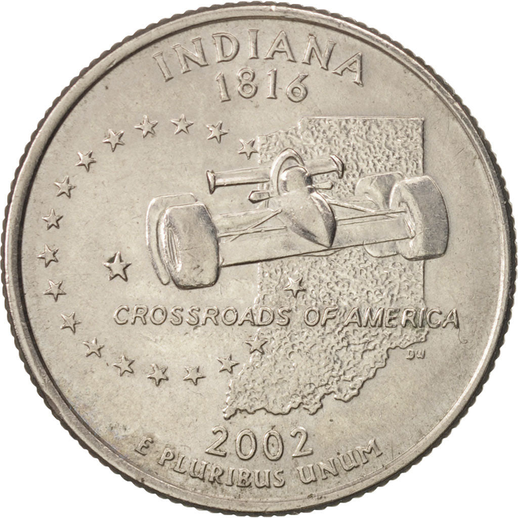 États-Unis, Quarter, 2002, Denver, SUP, Copper-Nickel Clad Copper, KM 334