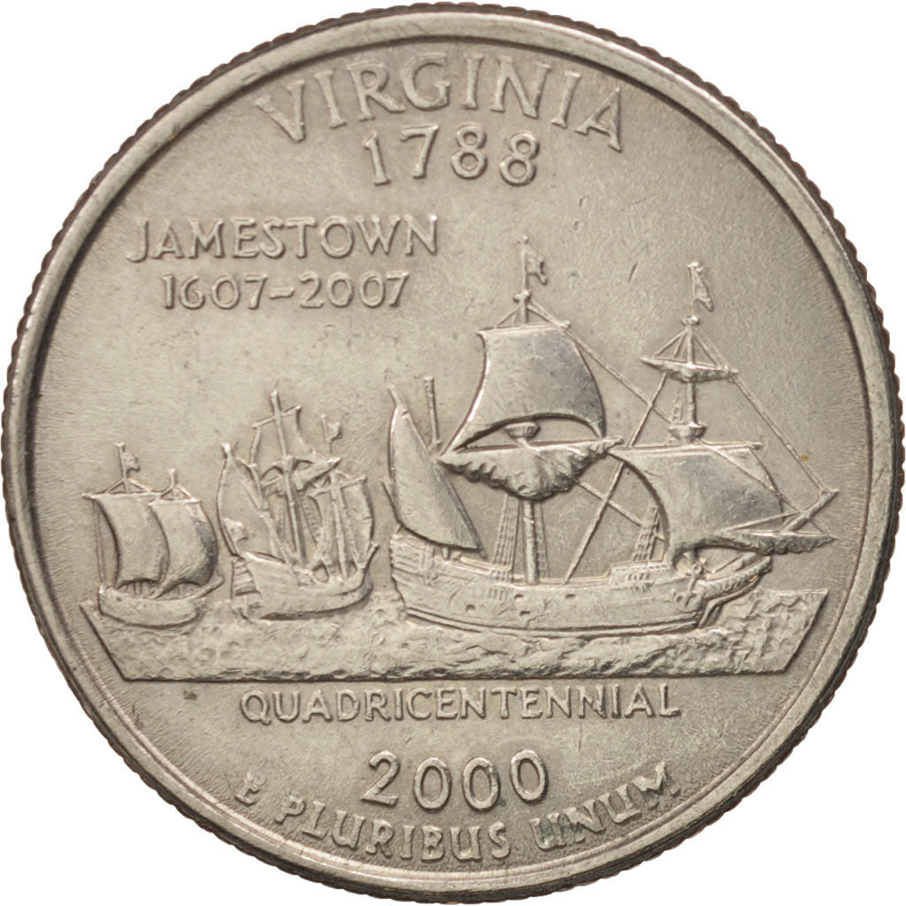 Monnaie, États-Unis, Quarter, 2000, U.S. Mint, Philadelphie, SUP, Copper-Nickel