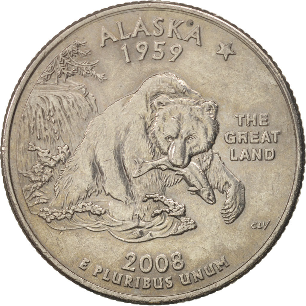 Monnaie, États-Unis, Quarter, 2008, U.S. Mint, Philadelphie, SUP, Copper-Nickel