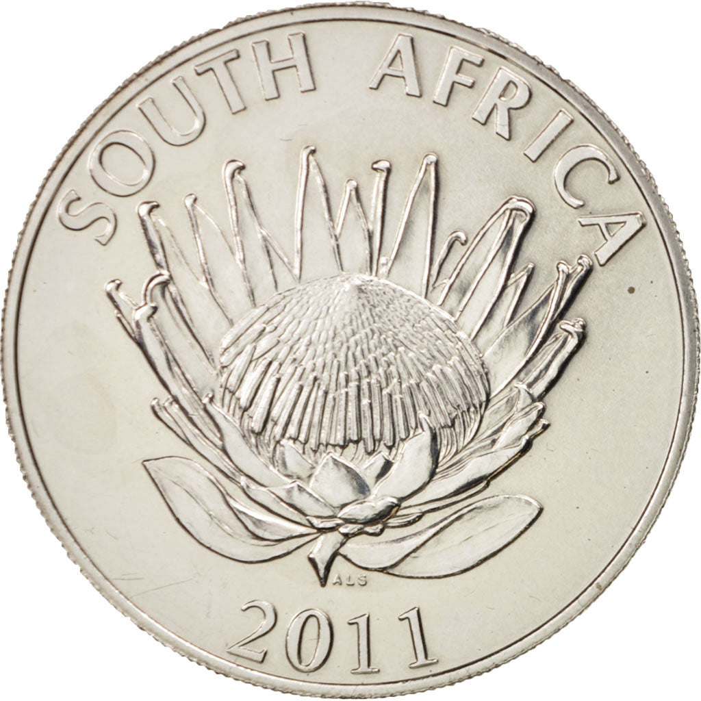South Africa, Rand, 2011, Pretoria, MS(65-70), Nickel Plated Copper, KM:504