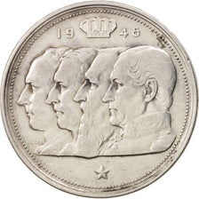 Belgio, 100 Francs, 100 Frank, 1948, BB, Argento, KM:138.1