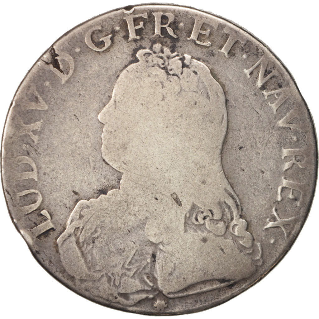 Moneta, Francja, Louis XV, Écu aux branches d'olivier, Ecu, 1738, Lyon