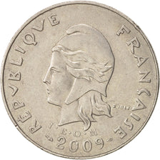 Coin, French Polynesia, 20 Francs, 2009, Paris, AU(50-53), Copper-nickel, KM:9a