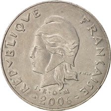 French Polynesia, 20 Francs, 2006, Paris, AU(50-53), Copper-nickel, KM:9a