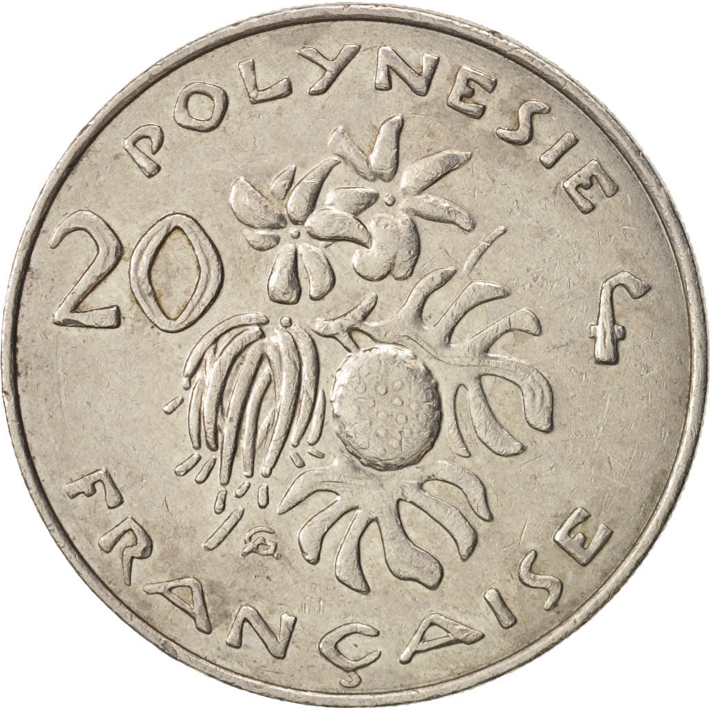 French Polynesia, 20 Francs, 2006, Paris, AU(50-53), Copper-nickel, KM:9a
